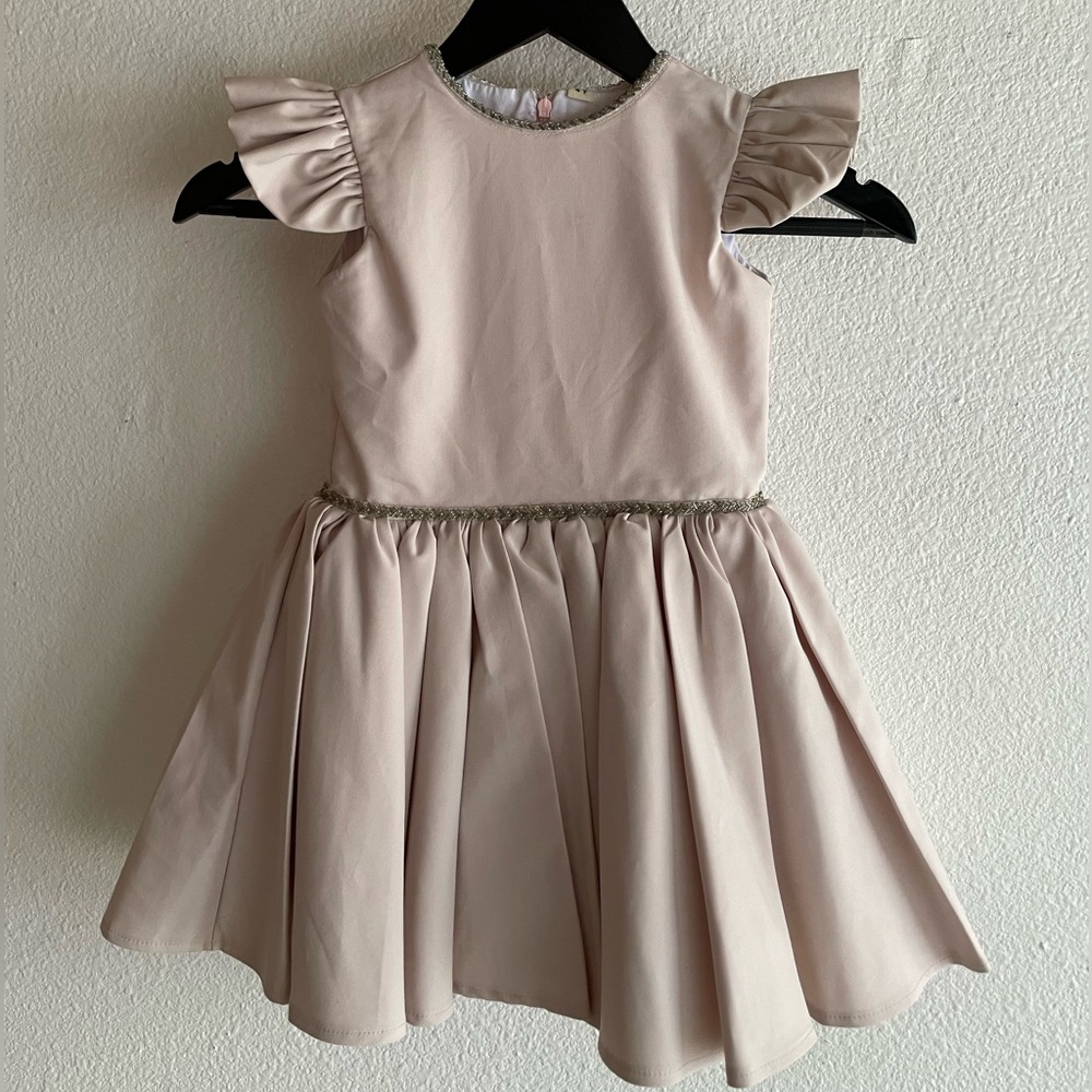 Spain Crystal Pink Kids Dress